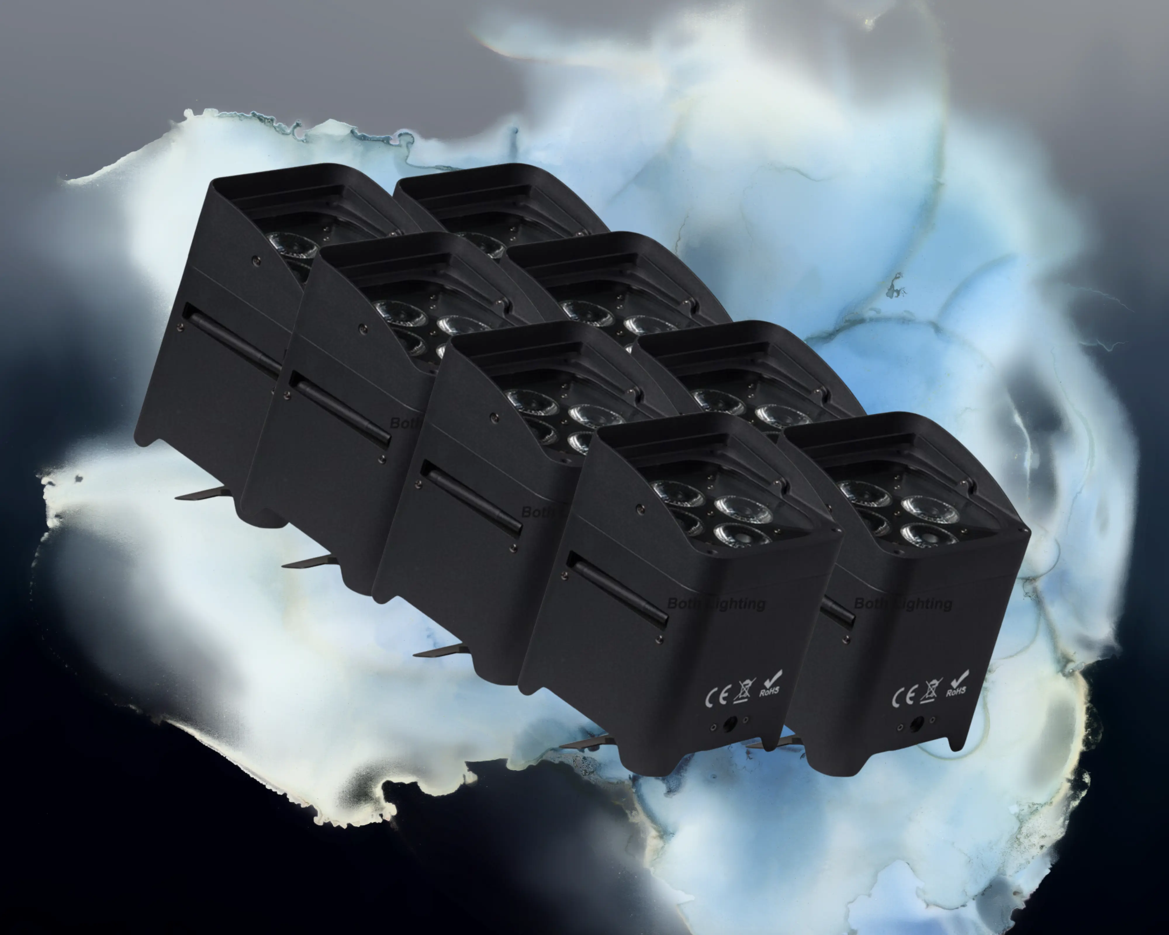 Grosses Lichtpaket mit Uplights, Pixeltubes und Derbyeffekten