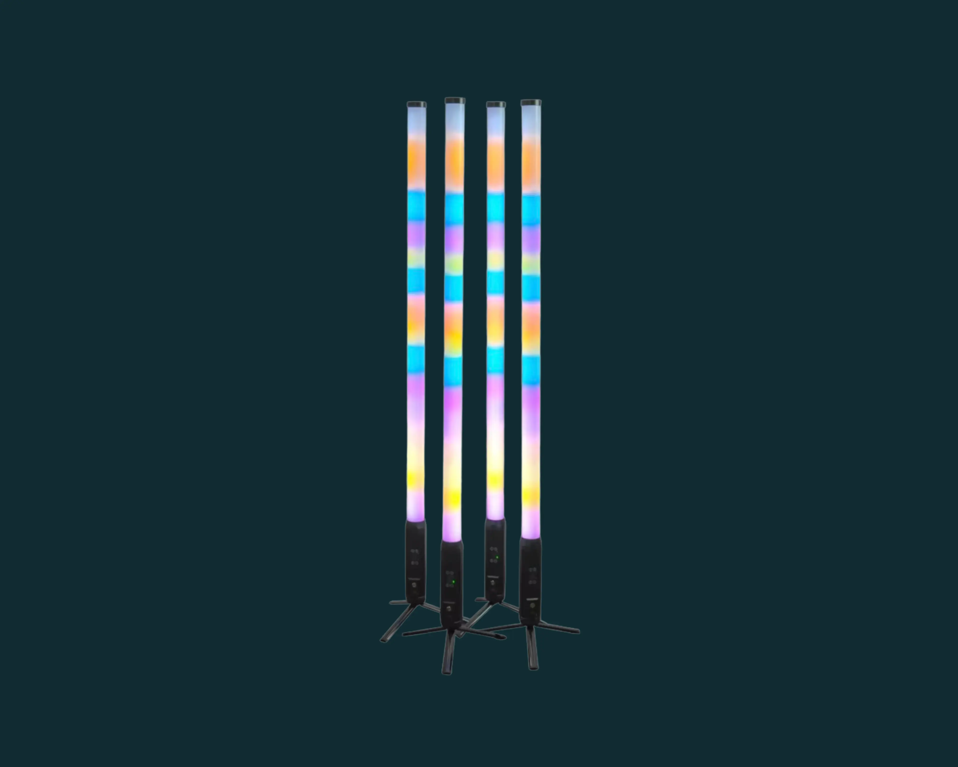 Grosses Lichtpaket mit Uplights, Pixeltubes und Derbyeffekten